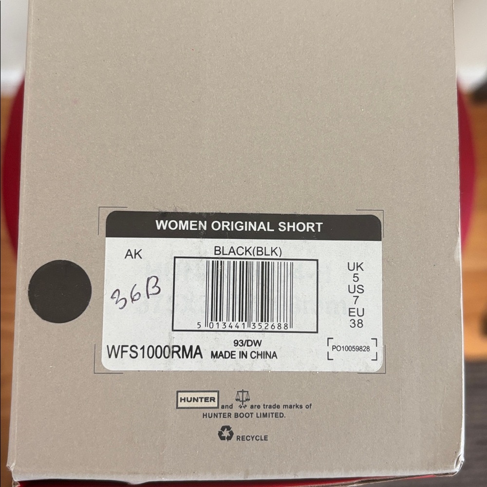 Hunter women’s Original Shorts Black Boots - Picture 6 of 6